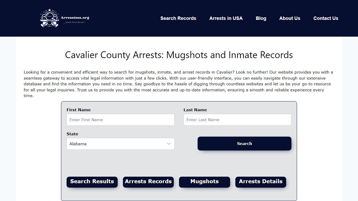 Cavalier County Arrests: Mugshots and Inmate Records